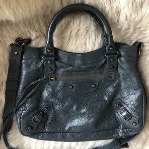 Balenciaga Classic City Lamb Leather Satchel